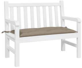 vidaXL Μαξιλάρι Πάγκου Κήπου Taupe 100x50x7 εκ. Ύφασμα Oxford