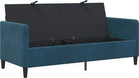 vidaXL Καναπές με Αποθήκευση Μπλε 172 x 78 x 87 εκ Πολυεστέρας