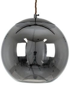 Κρεμαστό Φωτιστικό LED Φ30 Γυάλινο ΑΧΤΟΝ 2700K 500lm Globostar-749-Φιμέ/Smoke 749