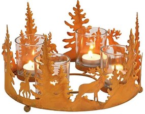 Διακοσμητικό Κηροπήγιο με 4 θέσεις και διαστάσεις 13x25cm