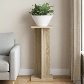 vidaXL Βάση φυτών Sonoma Δρυς 25 x 25,5 x 60,5 εκ. Επεξεργασμένο Ξύλο