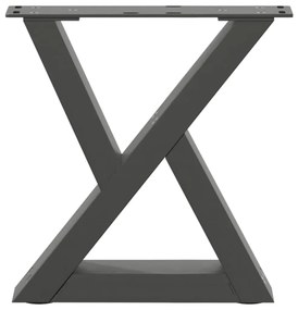 vidaXL Πόδια Τραπεζιού Σαλονιού 2 τεμ. Ανθρακί 30x(30-31,3) εκ. Ατσάλι