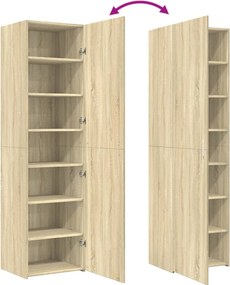 vidaXL Ντουλάπι Sonoma Δρυς 50x42,5x185 εκ. από Επεξεργασμένο Ξύλο