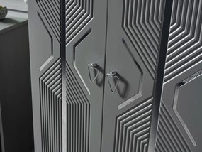 Stewehome Σετ Κρεβατοκάμαρας γκρι 160x200 cm