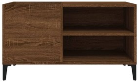 vidaXL Δισκοθήκη Καφέ Δρυς 84,5x38x48 εκ. από Επεξεργασμένο Ξύλο