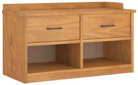 vidaXL Πάγκος διαδρόμου &quot;SANDNES&quot; 87x40x50 εκ. Πεύκο μασίφ ξύλο