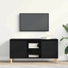 vidaXL Ντουλάπι TV Μαύρο 102 x 35 x 50 εκ. Επεξεργασμένο ξύλο