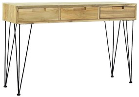 vidaXL Τραπέζι Κονσόλα 120 x 35 x 76 εκ. από Μασίφ Ξύλο Teak