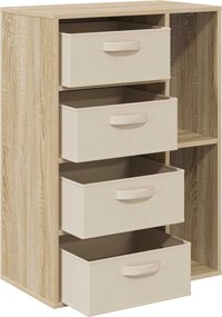 vidaXL Πλαϊνό γραφείο Sonoma Δρυς 60 x 33,5 x 84 εκ