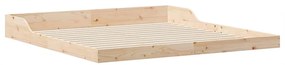 vidaXL Σκελετός Κρεβατιού Καφέ 200 x 210 cm Μασίφ ξύλο πεύκου