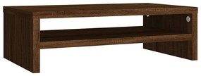 vidaXL Βάση Οθόνης Καφέ Δρυς 42 x 24 x 13 εκ. από Επεξεργασμένο Ξύλο