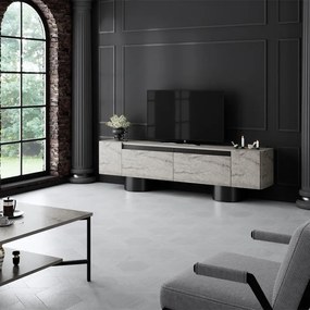 Έπιπλο τηλεόρασης Haven travertine 180x30x50εκ