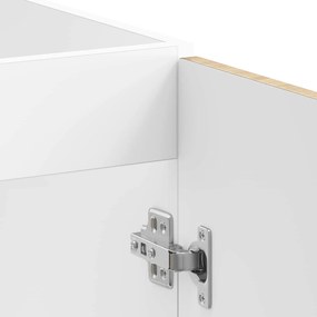 vidaXL Βάση νιπτήρα Lucca 2 pcs Δρύς Sonoma Επεξεργασμένο ξύλο