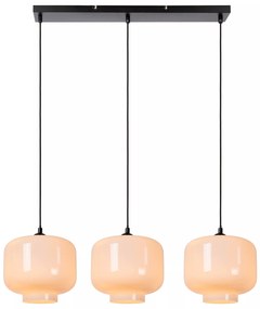 Φωτιστικό Κρεμαστό Lucide 46413-03-61 MEDINE Λευκό (White)|Μαύρο Ματ (Black Mat)