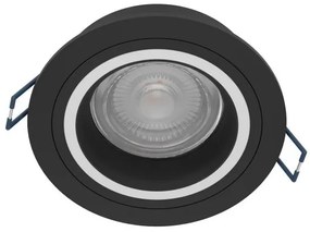 Έξυπνο Χωνευτό Σποτ Φωτιστικό Οροφής LED 4,7W RGB TW 3CCT Dimmable Φ9,3cm Carosso-Z Eglo-900764-Μαύρο 900764