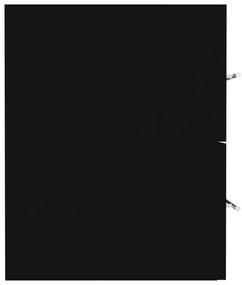 vidaXL Ντουλάπι Νιπτήρα Μαύρο 80 x 38,5 x 48 εκ. από Επεξ. Ξύλο