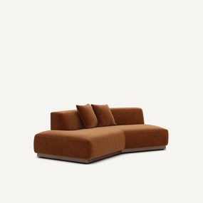 Γωνία καναπέ αριστερή από βελούδο chenille, JACOPO