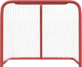 vidaXL Τέρμα Χόκεϊ Κόκκινο και Λευκό 183 x 71 x 122 εκ. από Πολυεστέρα