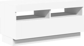 vidaXL Έπιπλο Τηλεόρασης με LED Λευκό 80 x 35 x 40 εκ.