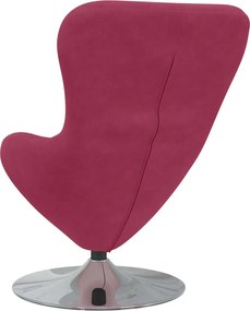 vidaXL Κάθισμα-αυγό Κόκκινο Βελούδο