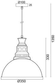 Φωτιστικό οροφής Biming-Διάμετρος 35 εκ.