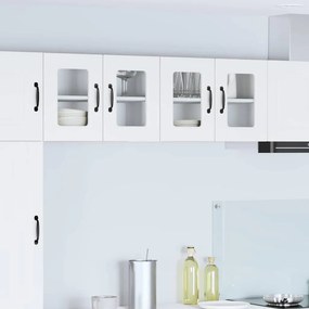 vidaXL Ραφιέρα τοίχου PORTO 2 pcs Λευκό Επεξεργασμένο Ξύλο