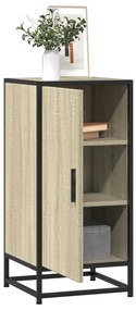 vidaXL Συρταριέρα Sonoma Δρυς 35,5x35x76 εκ. Επεξ. Ξύλο + Μέταλλο