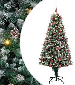 vidaXL Τεχνητό Χριστουγεννιάτικο Δέντρο με 300 LED Πράσινο 180 cm