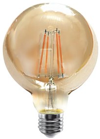 InLight E27 LED Filament G95 8watt με μελί κάλυμμα 7.27.08.42.1