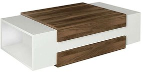 Τραπεζάκι Σαλονιού Nora 0215957 110x60,6x31cm White-Walnut