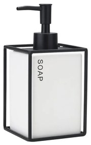 ESTIA ΑΝΤΛΙΑ ΣΑΠΟΥΝΙΟΥ CAGE 450ML ΚΕΡΑΜΙΚΗ ΛΕΥΚΗ ΜΕ ΜΕΤΑΛΛΙΚΟ ΠΛΑΙΣΙΟ
