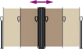 vidaXL Σκίαστρο Πλαϊνό Συρόμενο Taupe 120 x 1200 εκ.