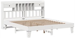 vidaXL Σκελετός Κρεβ. Χωρίς Στρώμα Λευκό 180x200 εκ Μασίφ Πεύκο