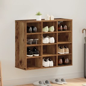 vidaXL Ντουλάπα Παπουτσιών Παλαιό ξύλο 103x30x51 εκ Επεξεργασμένο ξύλο