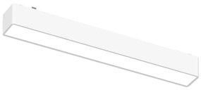 Φωτιστικό LED 10W 3000K για Ultra-Thin μαγνητική ράγα σε λευκή απόχρωση D:23cmX2,4cm (T03001-WH)