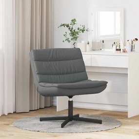 vidaXL Περιστρεφόμενη καρέκλα Γκρι 63 x 75 x 76 εκ Τεχνητό Δέρμα