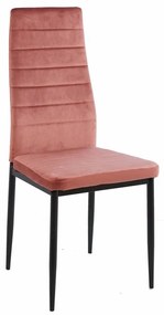 Καρέκλα Lady HM0037.32 (Σετ 4τμχ) 42x45x97 Apple Metal, Fabric