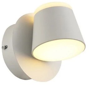 Φωτιστικό Τοίχου - Απλίκα Led V83LEDW13WH 8W 3000K 640lm 12X12X13 White Aca Decor Metal
