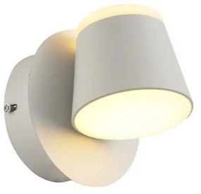 Φωτιστικό Τοίχου - Απλίκα Led V83LEDW13WH 8W 3000K 640lm 12X12X13 White Aca Decor Μέταλλο