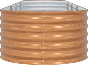 vidaXL Ανεβασμένο Κρεβάτι Καφέ 400 x 80 x 44 cm Ατσάλι