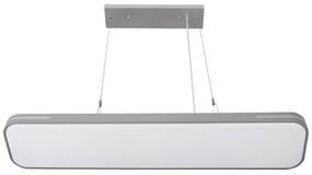 Κρεμαστό Φωτιστικό Οροφής LED 50W 3000Κ 19x90 Lumen-21-9050600-Ασημί 21-9050600