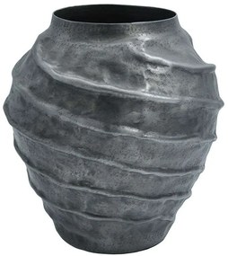 Βάζο 939-124-004 25x29cm Grey Aluminium
