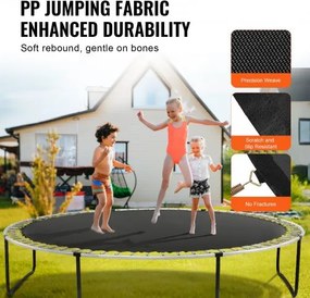 VEVOR Replacement Trampoline Mat Fits 14ft Frame 96 V-Rings 7" Spring Length