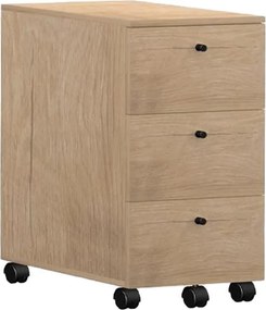 Συρταριέρα ξύλινη Nextdeco με ρόδες Υ68x35x50εκ.