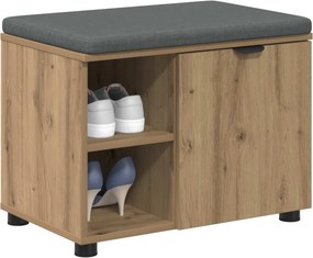 vidaXL Παγκάκι Χαλωρίου Τεχνίτικη Δρυς 60 x 38 x 46 εκ