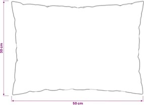 vidaXL Μαξιλάρι 2 τμχ. 30 x 50 cm Αυστραλιανό Μαλλί Λευκό