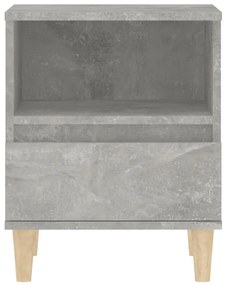 vidaXL Κομοδίνα 2 τεμ. Γκρι Σκυροδέματος 40 x 35 x 50εκ.