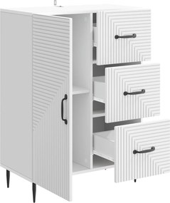 vidaXL Πλαϊνό γραφείο Λευκό 66 x 34,5 x 89,5 εκ Επεξεργασμένο Ξύλο