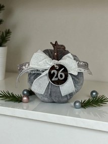 Κολοκύθα Γκρι βελούδινη μεγάλη - Ασημί