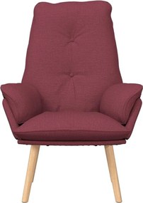 vidaXL Πολυθρόνα Κόκκινο 69 x 74 x 93 εκ. Ύφασμα και Κόντρα Πλακέ
